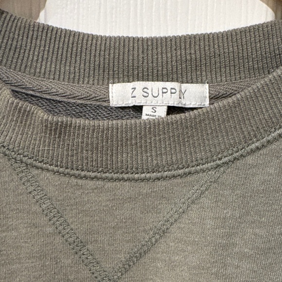 Z Supply Olive Green Sweatshirt - Picture 2 of 6